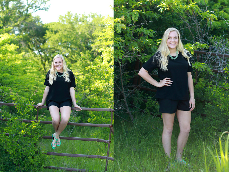 Outdoor senior photos frisco 