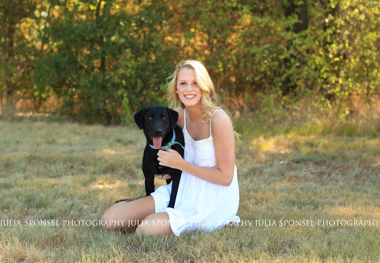 frisco senior photographer with pets